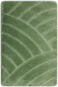 Kúpeľňový koberček Sash Sage zelený, pruhy