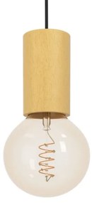 Eglo 900801 - Luster na lanku POZUETA 1xE27/40W/230V hnedá