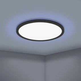 Eglo 900091 - LED RGBW Stmievateľné stropné svietidlo ROVITO-Z LED/14,6W/230V čierna