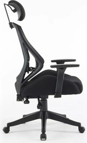 SI Q-406 M otočná stolička čierna