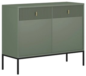 Komoda SUE zelená/čierna