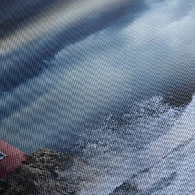 Obraz - Maják na útese (120x50 cm)