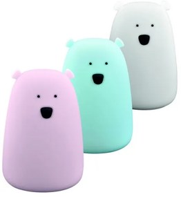 LED RGB Detská dotyková lampička BEAR LED/0,8W/5V modrá