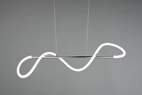 Kovové LED závesné svietidlo so stmievačom v striebornej farbe Argos – Reality