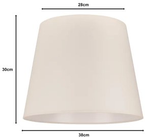 Duolla - Tienidlo k stojací lampě CLASSIC L E27 pr. 38 cm krémová