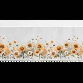 KRÁTKA ZÁCLONA NA PÁSKE SUNFLOWER 150X40 CM KVETY