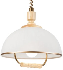 Sťahovací luster RAMONA 1xE27/60W/230V béžová/svetlohnedá