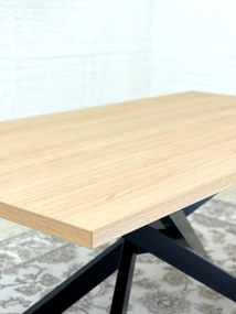 Jedálenský stôl DIAMOND dub vicenza / čierna 180 x 90 cm