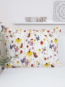 Krepová obliečka na vankúš Renforcé 70 × 90 cm - Motýliky