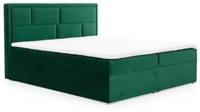 Manželská posteľ Boxspring 180 cm Menera (zelená). Vlastná spoľahlivá doprava až k Vám domov. 1025425