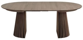 Okrúhly rozkladací jedálenský stôl s doskou v dubovom dekore ø 120 cm Osaka – House Nordic