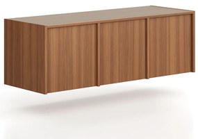 Nadstavba pre skrine FRAME, 3x dvere, 1299 x 450 x 427 mm, PUSH-lock, orech