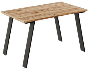 Rozkladací stôl Liwia 130/210x80cm Dub Craft Zlatý