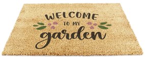Rohožka z kokosového vlákna 60x90 cm Welcome to My Garden – Artsy Doormats