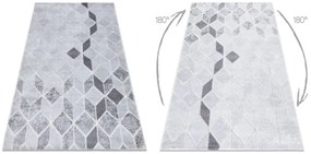 Koberec MEFE B400 Kocka, geometrický 3D štrukturálny - sivý
