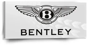 Sablio Obraz Bentley na bielej - 110x50 cm