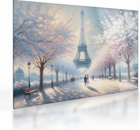 Sklenený obraz - Maľba z Paríža (70x50 cm)