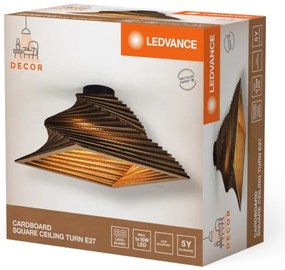 Ledvance - Stropné svietidlo DECOR CARDBOARD 1xE27/15W/230V 40x40 cm