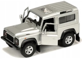 008805 Kovový model auta - Nex 1:34 - Land Rover Defender Strieborná