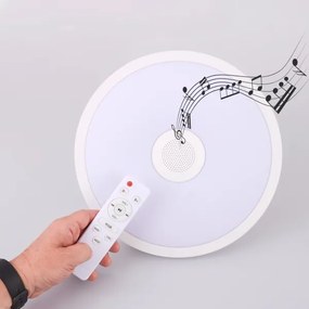 Globo - LED RGB Kúpeľňové svietidlo s reproduktorom RAFFY LED/18W/230V IP44 + DO