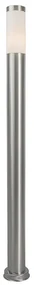 Moderné vonkajšie lampy na stĺp z nerezovej ocele 110 cm IP44 - Rox