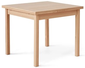 Rozkladací jedálenský stôl podyhovaný dubom Hammel Dinex 90 x 90 cm