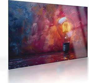 Sklenený obraz - Nápad (70x50 cm)