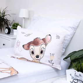 Jerry Fabrics Obliečky do postieľky 100x135 + 40x60 cm - Bambi "Beige"