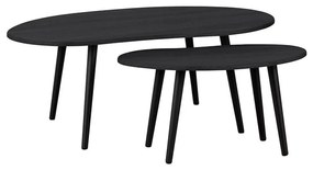 Eglo 424047 - SADA 2x Odkladací stolík ALORAN čierna