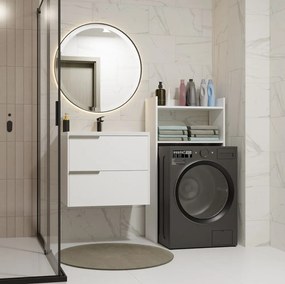 Kúpeľňový regál nad práčku NINA biely