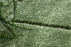 Kúpeľňový koberček SUPREME LINES línie, zelený kruh