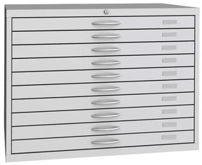 Skriňa na výkresy, 10 zásuviek A1