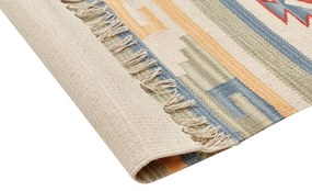 Bavlnený kelímový koberec 80 x 150 cm viacfarebný APARAN Beliani
