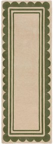 XXXLutz RUČNE TKANÝ KOBEREC, 80/230 cm zelená, béžová Flair Rugs - Online Only bytové doplnky - 003165017003
