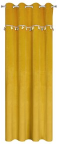 DETSKÝ ZATEMŇOVACÍ ZÁVES NA KRÚŽKOCH KIDS 1 140X250 CM HORČICOVÁ