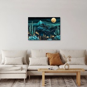 Obraz - Tyrkysová noc (70x50 cm)