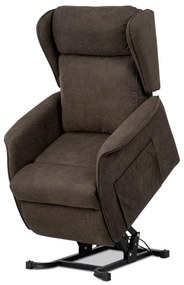 Autronic, Elektrické polohovacie kreslo hnedé, TV-1190 BR2, relaxačné