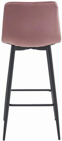 Prehouse Barová stolička POZZA - tmavoružový zamat