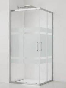 Sprchový kút čtverec 80x80 cm SAT TEX SIKOTEXQ80CRS, 1 ks