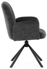 Autronic BONTEC Jedálenská stolička, čierna, látka, DCH-D1330 BK2 Farba: Čierna