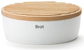 Continenta C3930 - Chlebník 13,5x30 cm biela/béžová