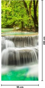 Fototapeta na dvere - Vodopády (95x205cm)