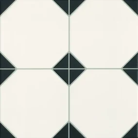 Dlažba Realonda Octagon black 33x33 cm mat OCTAGONBK