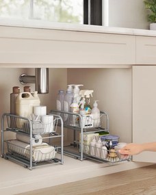 Kuchynský organizér KCS017E01 sivý