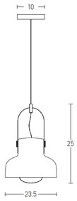 Zambelis 18190 - Luster na lanku 1xE27/40W/230V