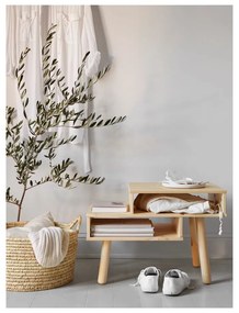 Konferenčný stolík z borovicového dreva v čiernej farbe Karup Design Hako