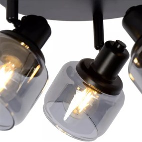 Lucide 77979/13/30 - Bodové svietidlo BJORN 3xE14/40W/230V čierna