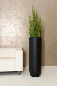 Kvetináč SOLERIO, sklolaminát, výška 100 cm, čierna