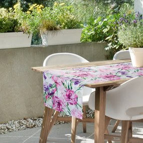 Dekorstudio Vodeodolný behúň na stôl GARDEN - ružový 40 x 140 cm