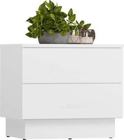 Noční stolek Amber 55 cm bílý